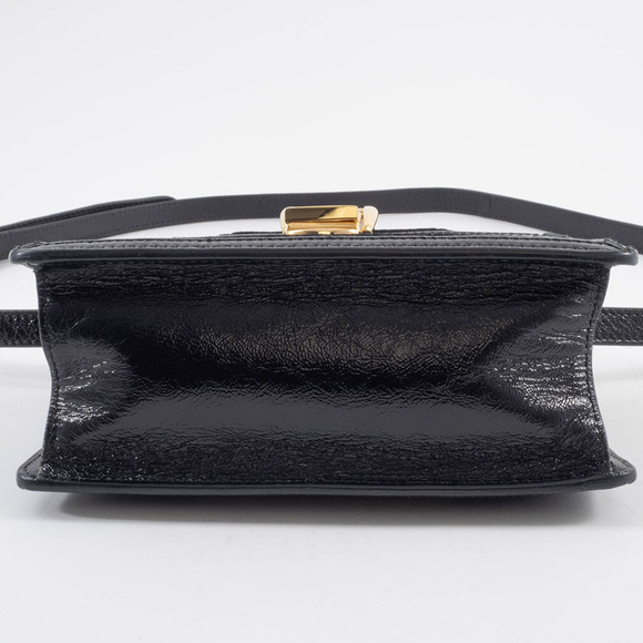 Gucci Sylvie Mini Handbag, Sherry Line, Suede and Leather, Black, 2-Way - Picture 7 of 16